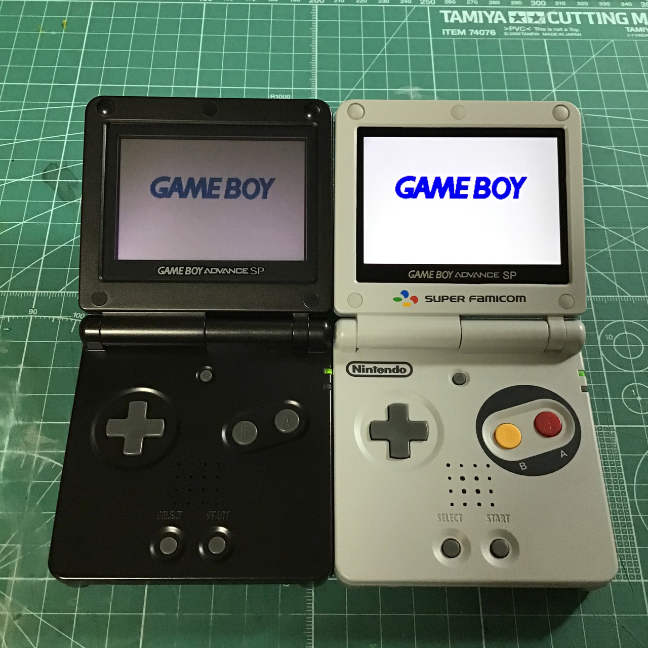 セール低価 GBA SP ゲームボーイアドバンスSP IPS液晶 マリオフェイス