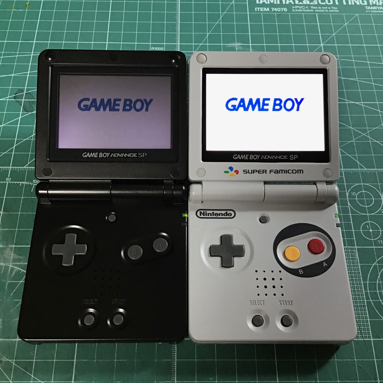 魅力の 中古GBA SP ゲームボーイアドバンス SP新IPS液晶改装 携帯用